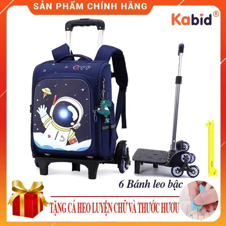 کیف کوله پشتی چرخدار پسرانه فضانورد مناسب مدرسه