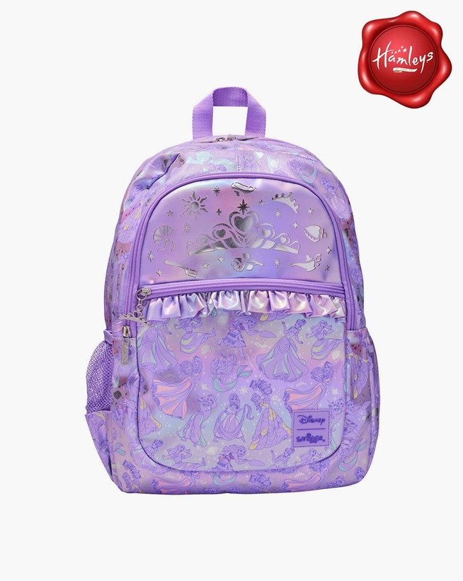 کیف کوله پشتی اسمیگل دخترانه مدل پرنسس دیزنی برند یاسی براق smiggle طرح تاج