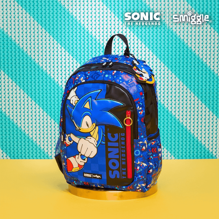 کیف کوله پشتی برند اسمیگل طرح سونیک پسرانه smiggle