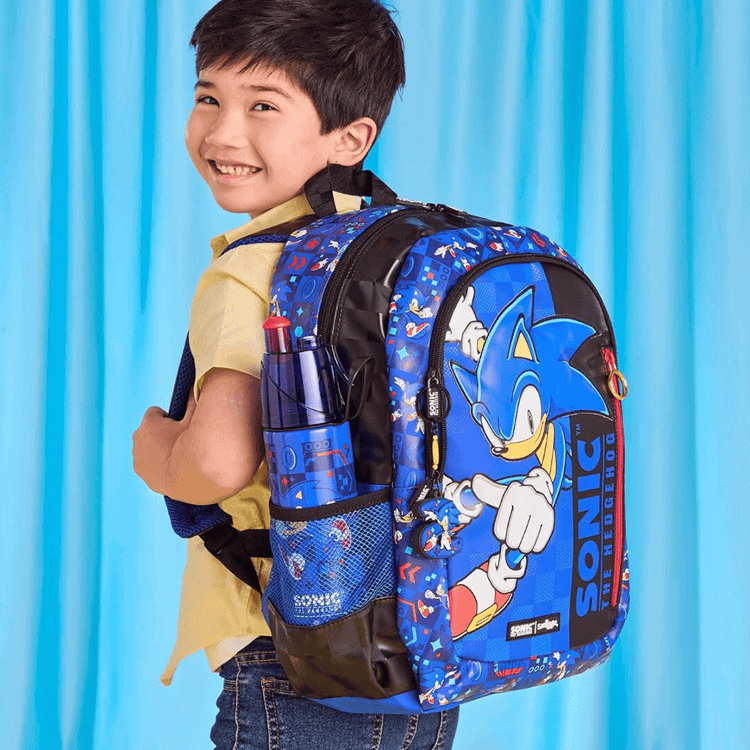 کیف کوله پشتی برند اسمیگل طرح سونیک پسرانه smiggle
