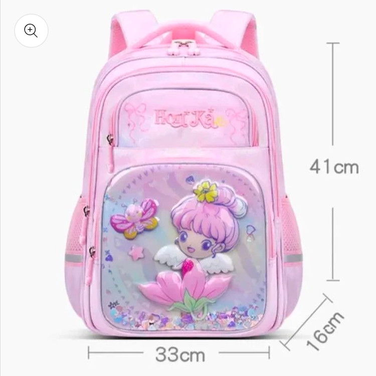 کیف کوله پشتی دخترانه طرح دختر و گل برند هونکا